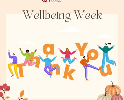 Richmond American University London is hosting a Wellbeing Week to promote health and wellness among its students. Full Text: Richmond American University London Wellbeing Week k www.richmond.ac.uk