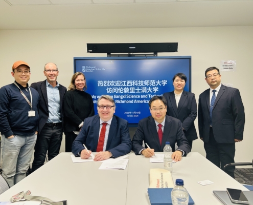 Team from Jiangxi Science and Technology University (JXTNU) visits Richmond.