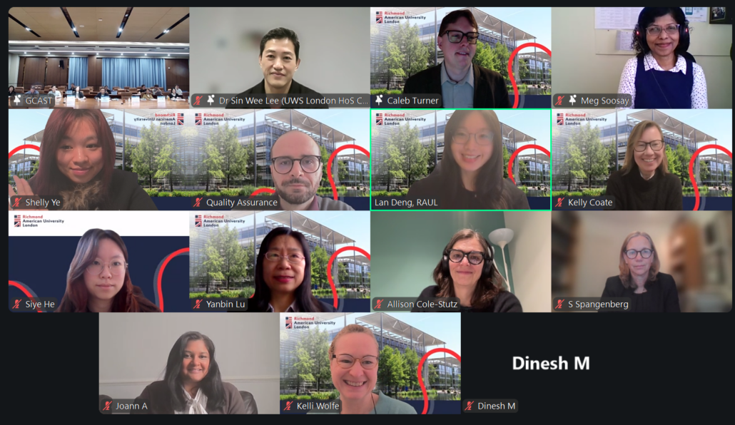 richmond american university london online validation panel